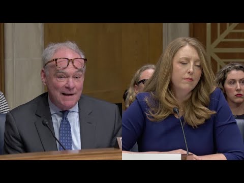 Der designierte US-Generalchirurg Casey Means gerät mit Tim Kaine über die Grippeschutzimpfung an...