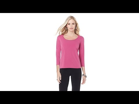 Slinky Brand 3/4Sleeve Solid Tee 3pack Set