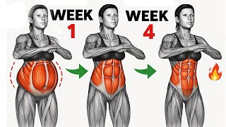 ➜ Do This Standing Workout to Get a Flat Stomach in 4 Weeks | Burn Belly Fat Fast at Home for Women