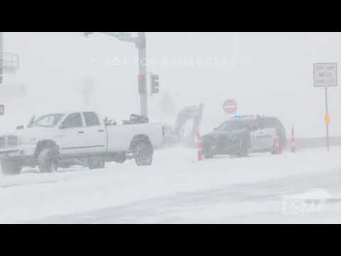 3-5-22 Rapid City, SD - Heavy Snow and Wind, Icy Roads, multiple slideoffs including tow truck