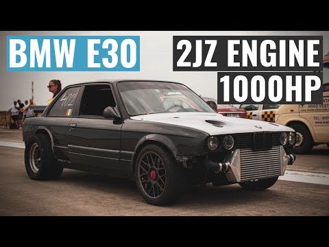 1000hp 2JZ-Powered BMW E30 Drag Car