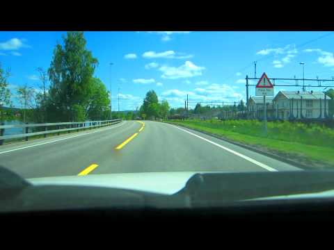 Driving in Kongsvinger, Norway