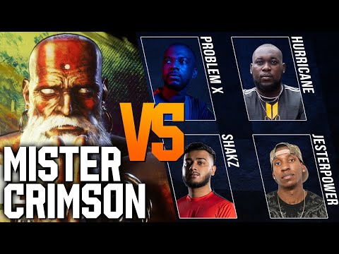 [SF6] Mister Crimson vs The BIG 4 (Problem X, Hurricane, Shakz + Jester Power)