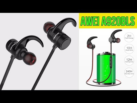 БЛЮТУЗ НАУШНИКИ AWEI A920BLS - 10 ЧАСОВ ПРОСЛУШИВАНИЯ МУЗЫКИ - Aliexpress