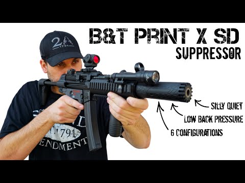B&T Print X SD Suppressor - Low Back Pressure and Incredibly Modular