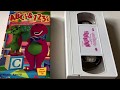 Barney ABC 123 Video Barney Friends VHS Movie Collection Display