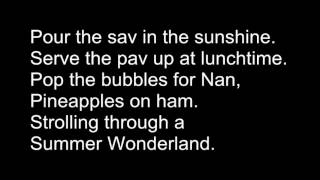 Summer Wonderland Lyrics (Air NZ &amp; Ronan Keating)