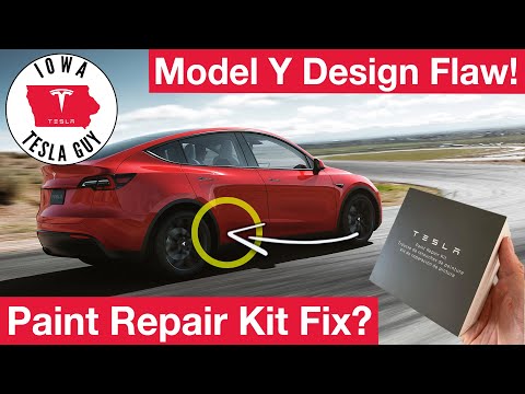 Fixing a Model Y Design Flaw! - Tesla Paint Repair Kit?