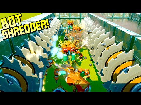 I Used 30 Spinning Sawblades to Shred Through Bots In Seconds! - Scrap Mechanic Gameplay