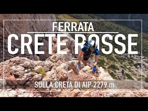 Ferrata Crete Rosse sulla Creta di Aip e ritorno per la Ferrata Uiberlacher | Sulla linea di Confine