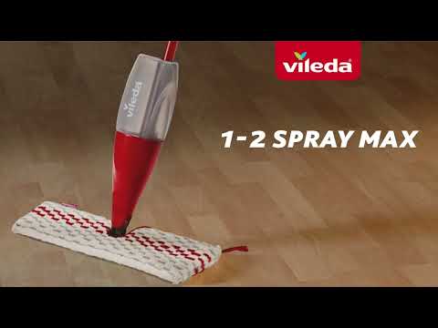 Grindų valymo šepetys su purkštuku Vileda 1 2 SPRAY MAX Box video