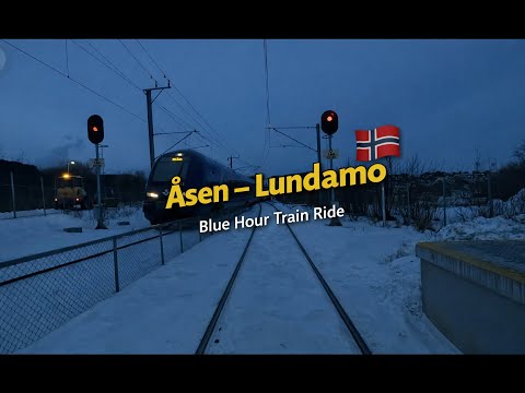 Åsen - Lundamo | Real-Time Train Cab Ride Through Norway