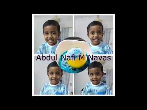 Lemon Volcano - Activity done by: Abdul Nafi M Navas, KG II - G - Indian School Al Maabela, Oman