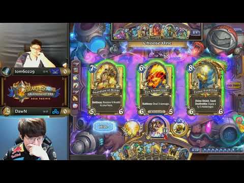 tom60229 vs DawN - Hearthstone Grandmasters Asia-Pacific S2 2019 - Week 4