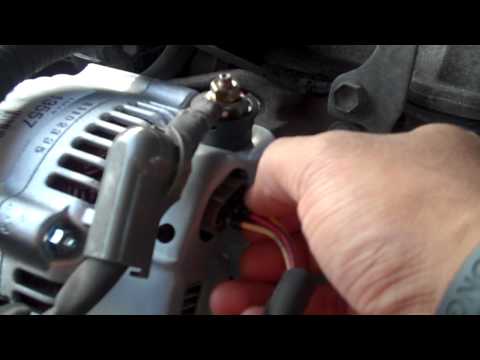 Toyota camry alternator wiring issue