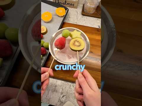 3 levels of tanghulu 🍓🍡🥝⭐️