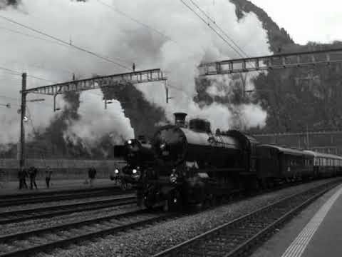 Classic Courier  unter Dampf (01 202  &  C 5/6  &  B 3/4)  auf Südfahrt s-w  -  20180320