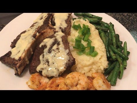 Shrimp & Steak Dinner | Surf and Turf| Easy & DELICIOUS Dinner Recipe