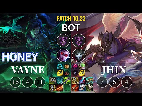 SHG Honey Vayne vs Jhin Bot - KR Patch 10.23