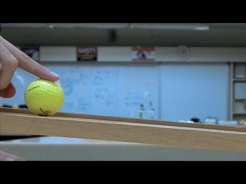 Uniform Acceleration: Ball Rolling down an Incline -- xmdemo 111
