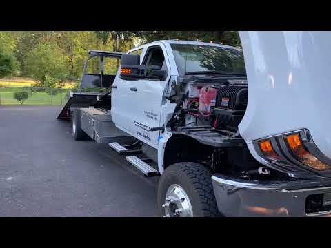 KELDERMAN 4 link air suspension on a 2019 Chevy 5500hd 4x4 tow truck