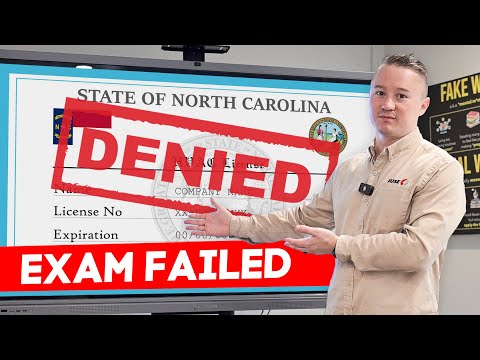 HVAC License exam North Carolina experience