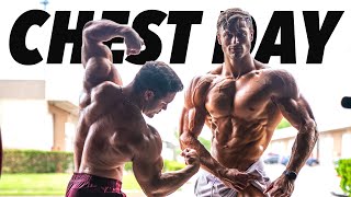 CHEST DAY WITH JAMES ENGLISH!! 9 DAYS OUT | Road to Pro