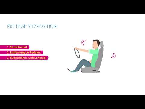 Richtige Sitzposition im Auto - Hast du das gewusst?