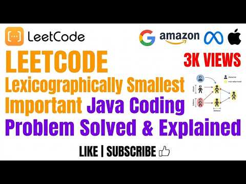 Lexicographically Smallest Subsequence Important Java Coding Problem Solved Explained