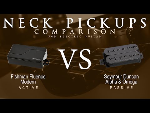 Fishman FLUENCE MODERN vs Seymour Duncan ALPHA & OMEGA - Neck Pickup Guitar Tone Comparison Demo