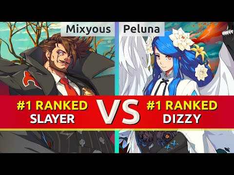 GGST ▰ Mixyous (#1 Ranked Slayer) vs Peluna (#1 Ranked Dizzy). High Level Gameplay