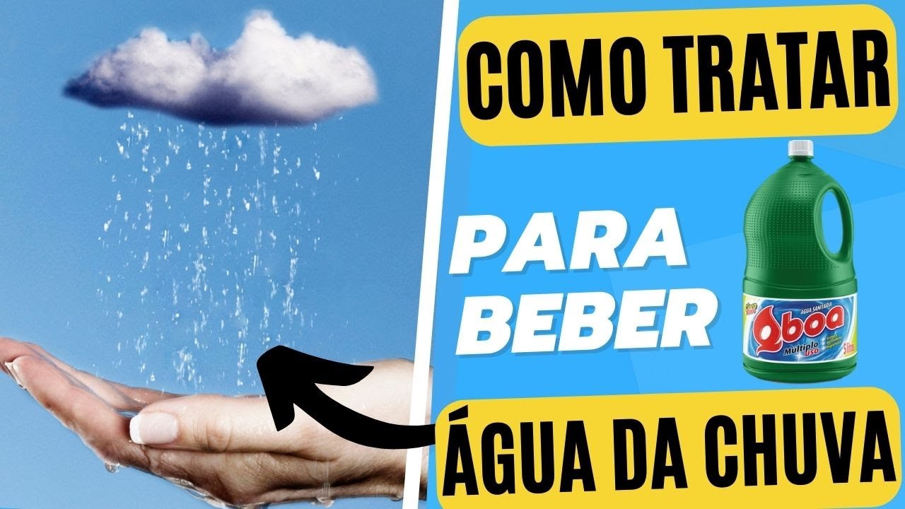 COMO TRATAR A ÁGUA DA CHUVA NA CISTERNA COM ÁGUA SANITÁRIA PARA CONSUMO HUMANO #dicas