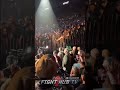 DAVID BENAVIDEZ AND CALEB PLANTS ELECTRIC RINGWALKS AS THEY ENTER ARENA
