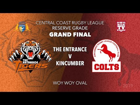 2019 Central Coast RL - Reserve Grade Grand Final - The Entrance Tigers v Kincumber Colts