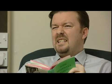 David Brent reads 'Slough' by Sir John Betjeman
