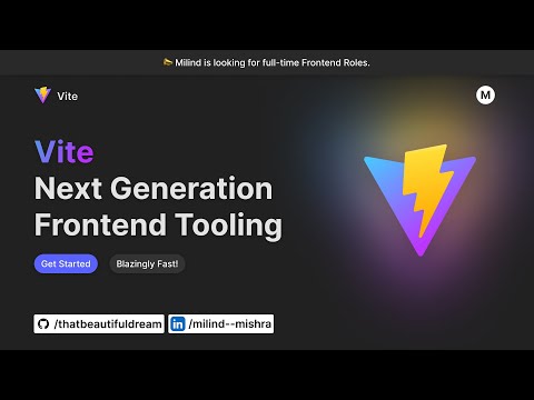 Vite Next Generation Frontend Tooling | Faster than CRA | Getting Started