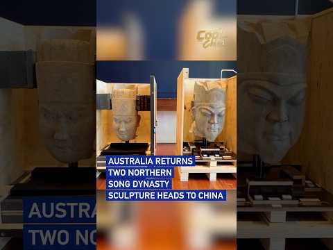 Australia returns two Northern Song Dynasty sculpture heads to China #coolchina