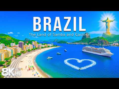 [8K] Brazil 2026 🇧🇷 Iconic Beaches, Tropical Vibes & Stunning Rio Skyline