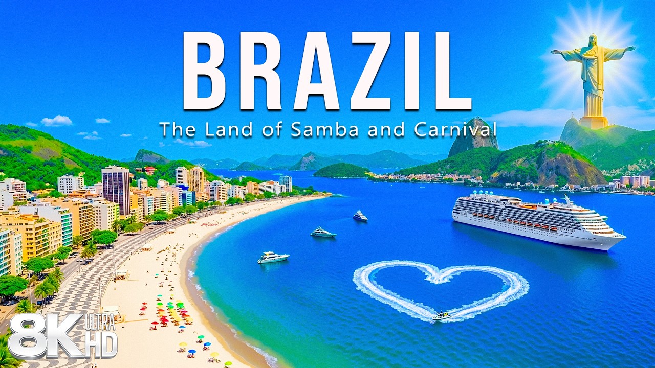 [8K] Brazil 2026 🇧🇷 Iconic Beaches, Tropical Vibes & Stunning Rio Skyline