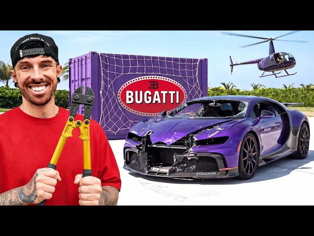 Fitting A $700,000 Bodykit To The Wrecked Bugatti Chiron – Mat Armstrong