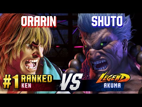 SF6 ▰ ORARIN (#1 Ranked Ken) vs SHUTO (Akuma) ▰ High Level Gameplay