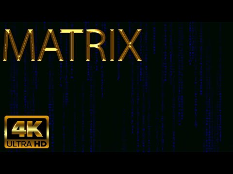 Matrix Code 4K - Blue - Silent