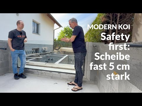 Arturs Panoramascheibe: technische Meisterleistung in Edelstahl gefasst | Modern Koi Blog #7831