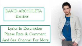 Barriers - David Archuleta Lyrics (Sing-a-long)