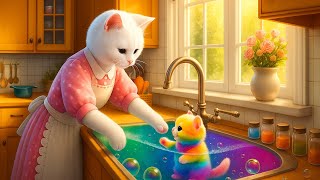 Download lagu 🌈🐱 Rainbow Cat's Naughty Prank, Cat Mom Can’t Catch a Break! mp3