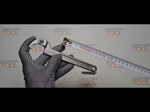 Ключ гаковий з носиком на шарнірі в діапаз. M= 15-35 мм YATO, Хр-Ванад., L= 170 мм [10/50]