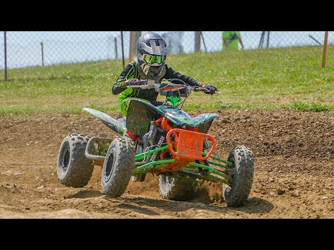 Brock Alexander ripping up Pleasure Valley ATV Motocross National