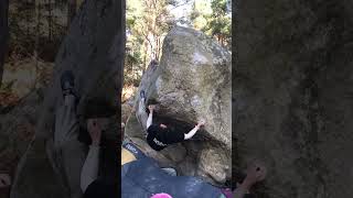 Video thumbnail of Hallelujah, 8a. Fontainebleau
