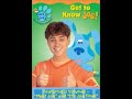 Opening To Blue S Clues Get To Know Joe 2002 DVD