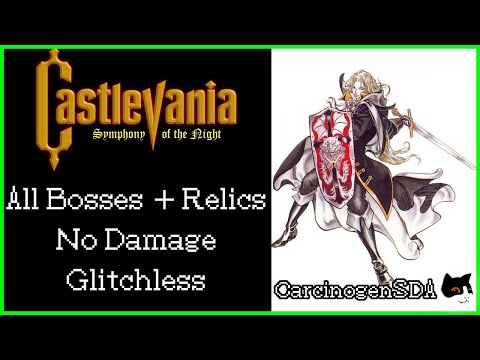 Castlevania: Symphony of the Night (PS1) - All Bosses, All Relics, No Damage 100%